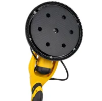 Шліфувальна машина з подовжувачем DeWalt SFMEE500S 215мм з пилозбірником для стін і стель, Шліфувальна машина жираф Деволт з пилососом і підсвічуванням від мережі