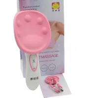Массажер для увеличения груди Breast Massage MS-200 женский вибромассажер для востановления упругости, аккумуляторный акупунктурный прибор Розовый