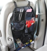 Автомобільний органайзер на спинку переднього сидіння Est Car Back Seat Organizer накидка для зберігання в машину, сумка чохол з кишенями в авто Чорна