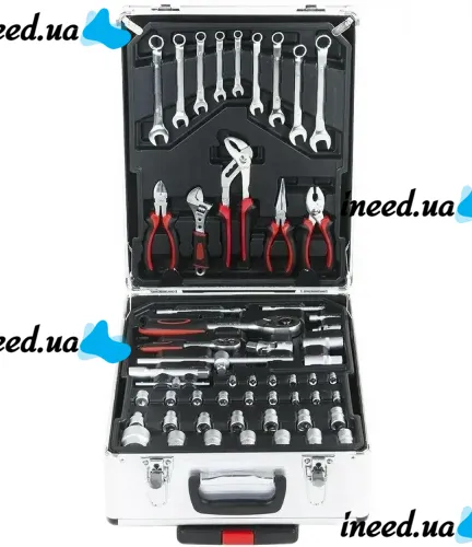 Автомобільний набір інструментів Tool Set MD-16064 187 предметів з тріскачкою для машини і вдома Комплект ручного інструменту MAG-835 у валізі