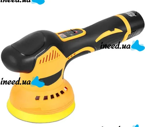 Бездротова полірувальна машинка DeWalt 12V YK49 з 2 акумуляторами Акумуляторна ексцентрикова Шліфмашина для полірування автомобіля з насадками