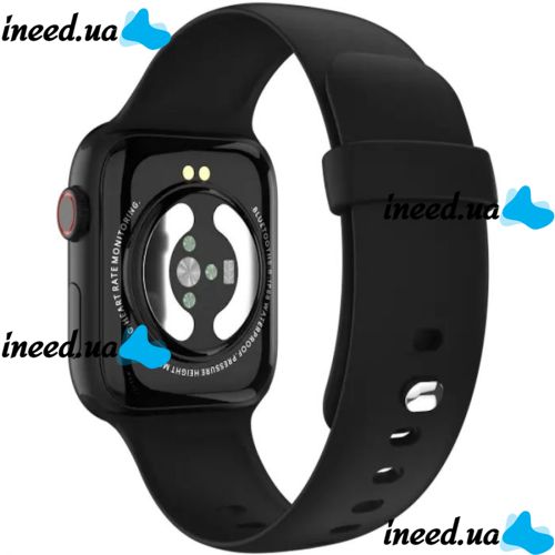Наручні Смарт годинник Smart Watch T500 Спортивні з мікрофоном, тонометром IP67 Aluminium 44mm Розумні годинник з функціями фітнесу та здоров'я чорні