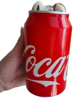 Children's plush toy The Monsters Labubu Coca Cola 15cm, Soft collectible Labubu surprise figurine in a Coca Cola can for kids