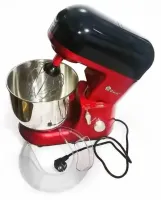 Domotec MS-2051 Desktop Food Processor 4 in 1 Mixer 3000W Dough Mixer with 6.5L Bowl for Kneading Dough, Kitchen Meat Grinder Blender Red