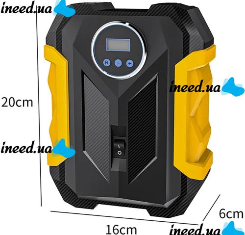 CarSun Air Pump C1399-1 Car Compressor with Display and Lamp for Pumping Tires from a Cigarette lighter 12V Car Air Pump