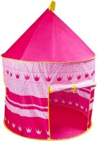 Детская игровая палатка шатер Beautiful Cubby house 135Х105 см складной игровой замок вигвам для игр с сумкой для переноски Замок принцессы Розовая