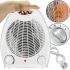 Domotec MS-5901 electric fan heater with 3 thermoregulation modes and handle, floor heater for a house of 22 sq.m. 2000W White