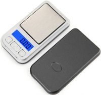 Mini Pocket Jewelry Electronic Scales 0.1-200 g NEW 398i with LCD Display, Portable Compact Digital Scales with Backlight and Case 7.2X4.1 cm