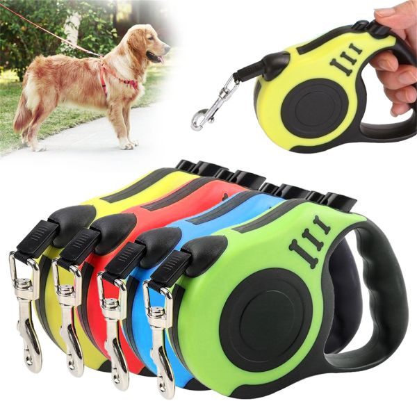 Trox TR-30 automatic retractable dog walking leash 3m with locking device, Small dog walking leash for dogs up to 12kg
