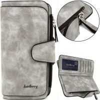 Женский замшевый кошелек Baellerry Forever N2345 Grey женское мини портмоне на 10 отделений для купюр и мелочи 19х10.5 см Серое