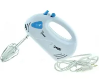 Manual mixer Domotec MS-1355 180W 7 speeds with nozzles for whipping and kneading dough, Kitchen mixer foam mixer Domotec MS1355 White