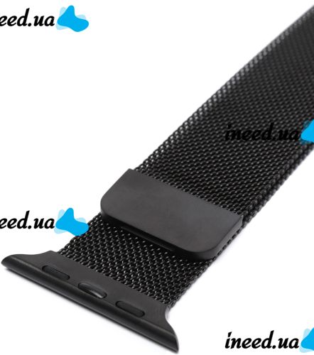 Ремінець для смарт годин Apple Watch 42, 44, 45, 49 мм плетіння Міланська петля, металевий сітчастий браслет на епл вотч