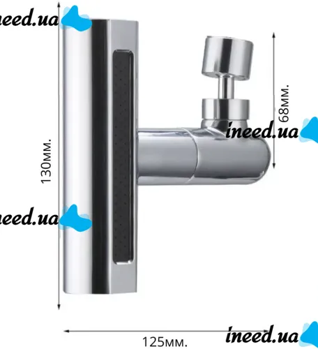 Універсальна насадка аератор на змішувач Водоспад Shower Head AND527 поворотна головка розпилювач на 180 градусів 4 режими для змішувача для кухні