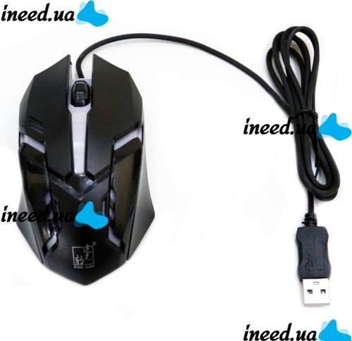Ігровий набір Gaming ZGB G21B дротова ігрова клавіатура і миша для ПК з RGB світлодіодним підсвічуванням, Комп'ютерний комплект мишка і клавіатура