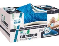 Cool Bamboo Anti-Fatigue Gel Slippers to relieve tired feet size 41, relaxing gel slippers with memory foam effect