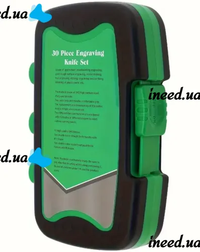 Набір ножів для різьби по дереву ProsKit PD-395A 30 предметів для моделювання, Комплект стамесок для вирізання дерева паперу зі змінними лезами