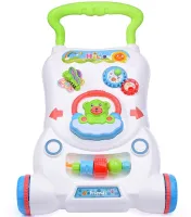 Children's Educational Walker Wheelchair Qichun Toys 696-R15 2in1, Children's Walker Children Music Walker on Wheels with Musical Effects for Children