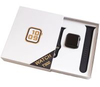 Наручні Смарт годинник Smart Watch T500 Спортивні з мікрофоном, тонометром IP67 Aluminium 44mm Розумні годинник з функціями фітнесу та здоров'я чорні