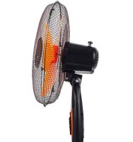 Domotec MS-1619 floor fan 40 cm stand fan 16" inch 40W Orange Domotec Orange on a telescopic leg with rotation and tilt