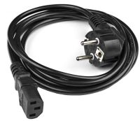 Мережевий шнур живлення для PC комп'ютера і ноутбука 220 - 250V 10A 1.5 м, Кабель для блоку живлення, монітора