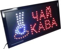 LED LED signboard Tea Kava 50X25 cm information trade plate for internal advertising, light board for cafes and bars from the network
