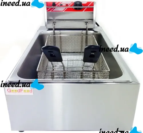 Professional fryer Su Tai ST-1006 fryer for cooking fries and chebureks 6L, Cheburek oven GoodFood EF6 with heating temperature 60-200C from the network