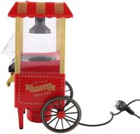 The device for making popcorn WM-26 at home, compact mini retro car trolley, homemade popcorn maker from the network 1200W WM26 Red