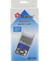 Pocket Jewelry Electronic Scales 0.01 - 500g Domotec MS-1728A with LCD Display, Portable Compact Digital Scales with Backlight 500g