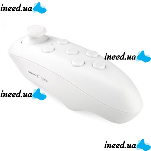 Joystick for VR BOX Goggles Controller T2 Bluetooth Gamepad, Universal Remote Control for Virtual Reality Goggles Android PC, iOS White