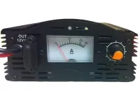 Зарядний пристрій для акумулятора UKC Battery Charger 12v 10A MA-1210A з вбудованим амперметром, Зарядка для акумуляторів авто і мото Чорний