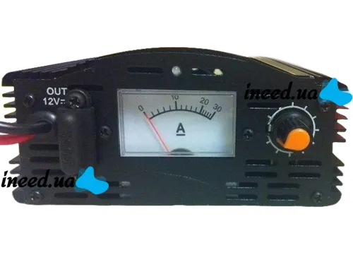 Зарядний пристрій для акумулятора UKC Battery Charger 12v 10A MA-1210A з вбудованим амперметром, Зарядка для акумуляторів авто і мото Чорний