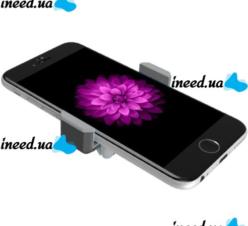Universal Hoco CPH01 Phone Holder 5.5-8.5cm in Car Ventilation Deflector, Hoco Clip-on Car Holder in Smartphone Air Duct Grey