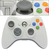 Microsoft Xbox 360 Wireless Joystick White Original Gaming Gamepad, Vibration Controller for Set-top Box and Battery-powered PC White