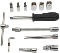 Набір ключів з тріскачкою для авто 46 інструментів Tool Set в кейсі комплект автоінструментів головок біт для машини в пластиковій валізі 24Х12. 5 см