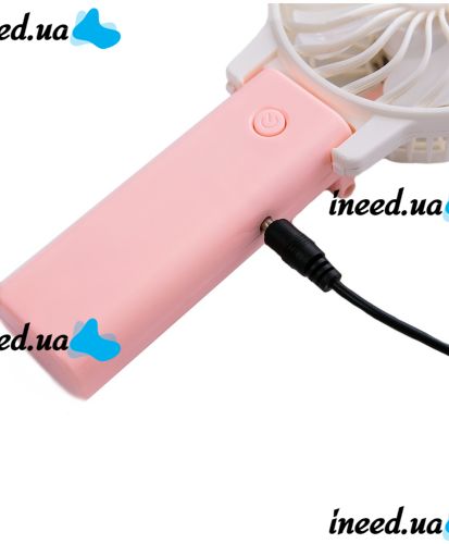 Folding Rechargeable Mini Fan Cartoon Cat Cartoon with Ears , Handheld Portable USB Fan with Folding Handle on Battery