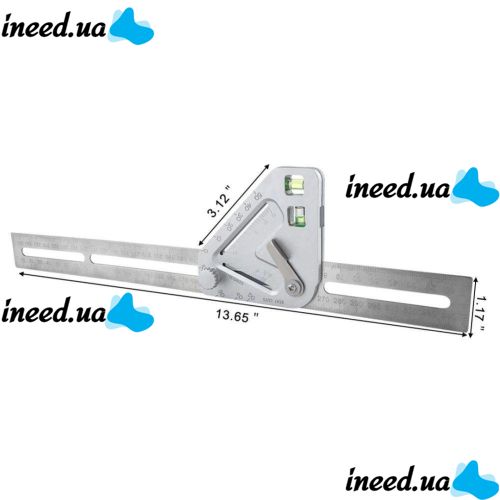 Metric square for Common carpenters with a level ( construction angle ruler )