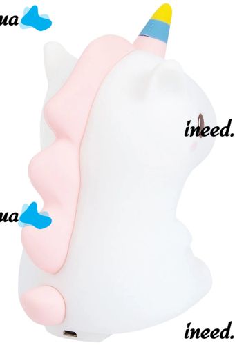 Детский силиконовый ночник Единорог Unicorn Silicone Night Light HQ8686 сенсорный светильник на аккумуляторе с RGB подсветкой и пультом USB