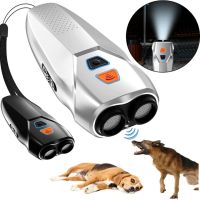 Professional, High-Powered Ultrasonic Dog Repeller PU 70 with Rechargeable Battery and Flashlight, Dog Protection