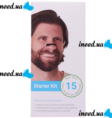 Магнитный расширитель для носа Nasal Dilator 15 пар от храпа для носа, 4 Силиконовые магнитные полоски антихрап на нос для улучшения дыхания
