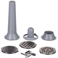 Stationary planetary harvester dough mixer Domotec MS-2052 with a metal bowl for 4 liters 3500W, Kitchen mixer meat grinder blender with nozzles Red