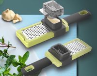Manual Garlic Grater Functional Kitchen Gardget, Manual Kitchen Chopper, Garlic Grinder, Shredder-Grater, Presser, pres, Chocolate Cheese