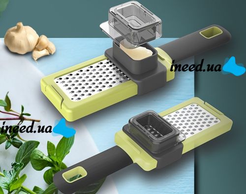 Manual Garlic Grater Functional Kitchen Gardget, Manual Kitchen Chopper, Garlic Grinder, Shredder-Grater, Presser, pres, Chocolate Cheese