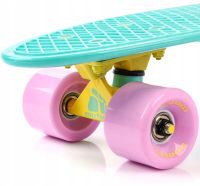Children's urban Mini Skate Penny Board Penny My Go Fish Skateboards Mint 22", Skateboard MS-0848 with luminous wheels for children and teenagers