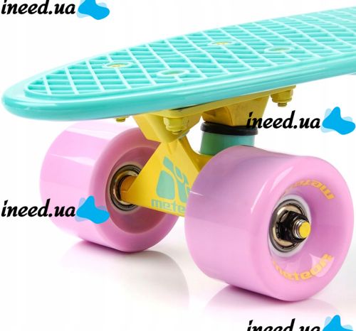 Children's urban Mini Skate Penny Board Penny My Go Fish Skateboards Mint 22", Skateboard MS-0848 with luminous wheels for children and teenagers