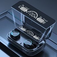 Беспроводные Bluetooth наушники Newest M10 с led дисплеем и индикатором заряда Black Черные сенсорные с экраном TWS М10 c powerbank Earbuds