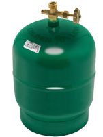 Golden Lion Rudyy Picnic-SV Tourist Gas Cylinder without Burner 12 Liters 5 kg 2.5kW, Household Propane Cylinder with Handle PK-3 for Home Green