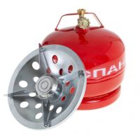 Tourist gas cylinder Propane UKP-52 with a burner of 5 liters, Tourist gas cylinder with a burner of 2 kg red, 5 liters