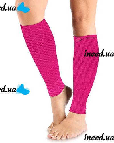 Supportive Compression Leggings Copper Fit Calf Compression Sleeves, Tight-fitting Knee Socks with Calf Fixation, Ankle Support Bandage Pink