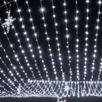 Уличная светодиодная гирлянда Solar String Lights LS48-100W 12 метров 100 LED диодов Холодный белый Роса Cool light с солнечной панелью для деревьев и веранд
