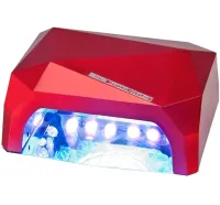 УФ лампа Beauty nail Diamond D-058 CCF + LED 36W для манікюру і педикюру гібридна лампа для сушіння нігтів, гель лаку 36Вт з таймером рожева
